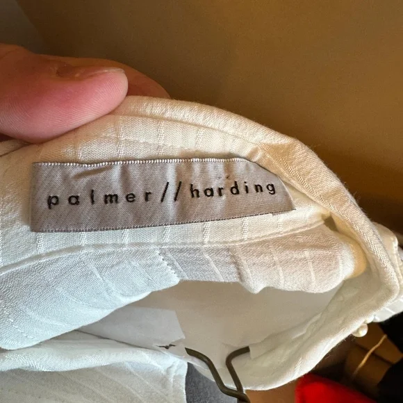 $789 Palmer//Harding Womens Ivory tenderness Detachable Button-Up Shirt top - Picture 7 of 12